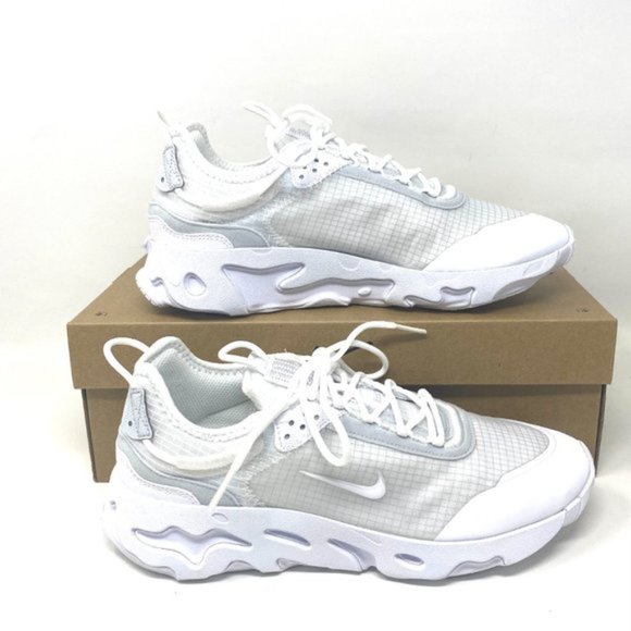 💖MEGA SALE💖NIKE WOMEN'S  CV1772 101 REACT LIVE White-pur Platinum  Running - Picture 9 of 12